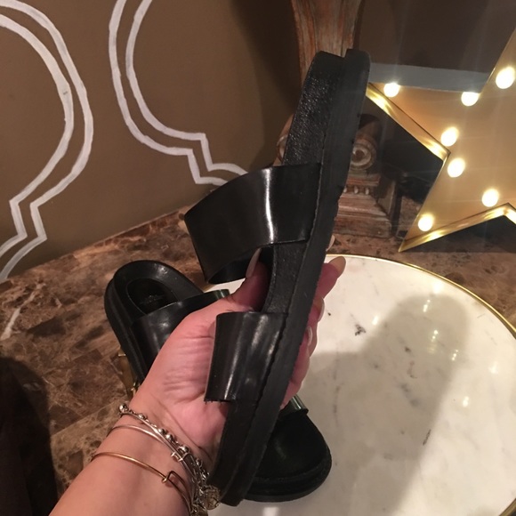 Zara Woman Black Slide Sandals Size 37 Rare - Picture 4 of 7